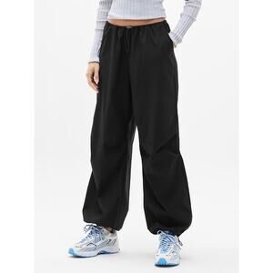 Athleta Women's Midday Low Rise Poplin Pant Size XS Black NWT